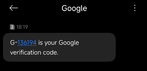 Verification message received in the source test