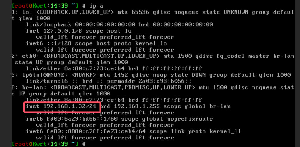 飞牛OS虚拟机安装openwrt作为旁路由 示例图片